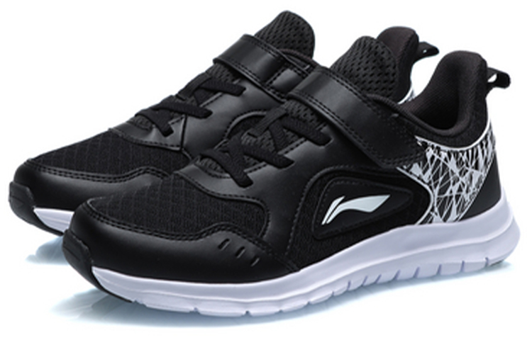 Lookbook (Youth) Li-Ning Lightweight Falcon Running Shoes 'Black White' YKFQ052-1