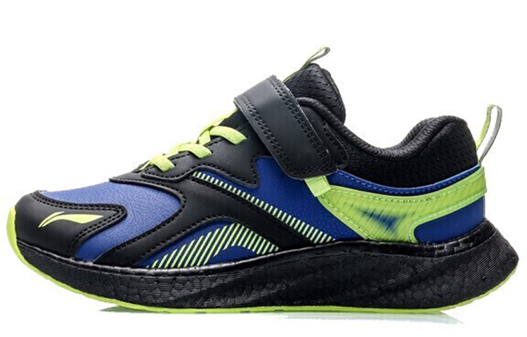 (Youth) Li-Ning Lightweight Running Shoe 'Black Blue' YKFP112-3
