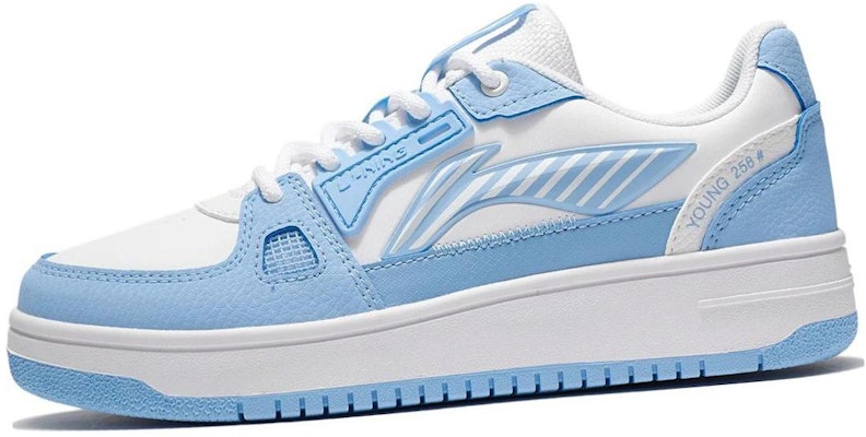 (Youth) Li-Ning Low-Top 'White Blue' YKCS096-2 Lookbook (Youth) Li-Ning Low-Top 'White Blue' YKCS096-2