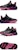 (JR) Li-Ning Low Top 'Hitam Merah Jambu' YKCS176-5