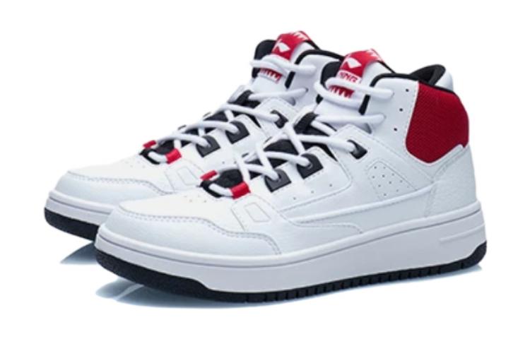 Lookbook (Youth) Li-Ning Mid-Top 'White Red' YKCR228-3