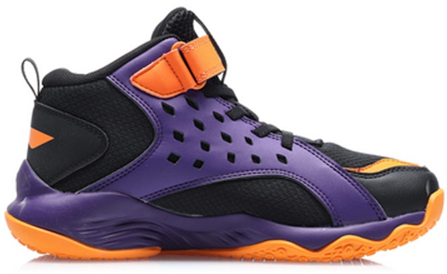 (Youth) Li-Ning Mid-Top Basketball 'Black Purple Orange' YKBQ032-3 Order (Youth) Li-Ning Mid-Top Basketball 'Black Purple Orange' YKBQ032-3