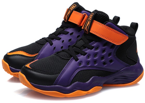 (Youth) Li-Ning Mid-Top Basketball 'Black Purple Orange' YKBQ032-3 Lookbook (Youth) Li-Ning Mid-Top Basketball 'Black Purple Orange' YKBQ032-3