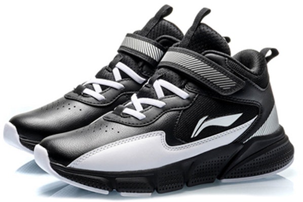 (Youth) Li-Ning Mid-Top Basketball 'Black White' YKBP058-5 Lookbook (Youth) Li-Ning Mid-Top Basketball 'Black White' YKBP058-5