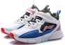 Lookbook (JR) Kasut Bola Keranjang Li-Ning Mid-Top 'Putih Hitam Biru' YKBP058-1