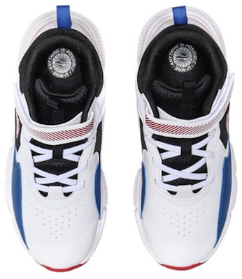 (Youth) Li-Ning Mid-Top Basketball Shoes 'White Black Blue' YKBP058-1 Shop (Youth) Li-Ning Mid-Top Basketball Shoes 'White Black Blue' YKBP058-1