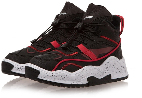 (JR) 리닝 미드탑 패션 스니커즈 '블랙 레드' (Li-Ning Mid-Top Fashion Sneakers 'Black Red') YKCR190-21 Lookbook (JR) 리닝 미드탑 패션 스니커즈 '블랙 레드' (Li-Ning Mid-Top Fashion Sneakers 'Black Red') YKCR190-21