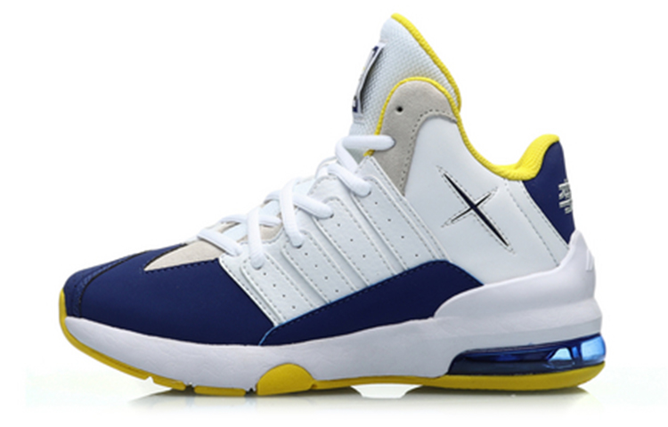 (Youth) Li-Ning Mid-Top Running Shoes 'Yellow Blue Bounce Cushion' YKCP292-5