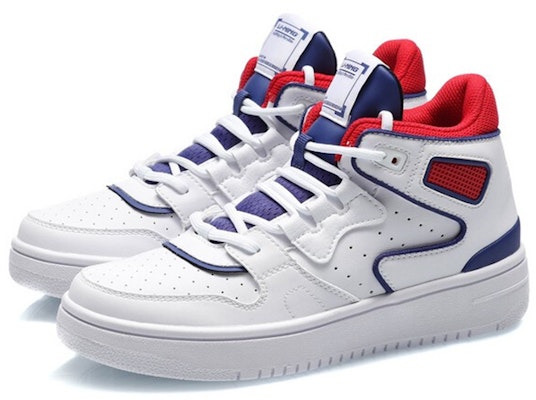 (Youth) Li-Ning Mid-Top Skate Shoes 'White Blue' YKCQ292-5 Lookbook (Youth) Li-Ning Mid-Top Skate Shoes 'White Blue' YKCQ292-5