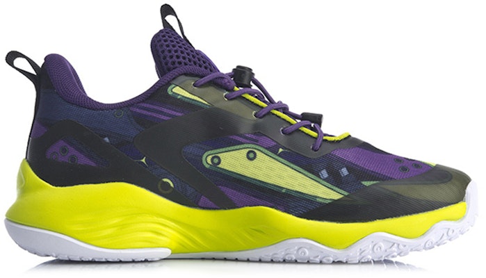 (Youth) Li-Ning Mid Top Basketball Shoes 'Court Star Purple Gold' YKBQ014-3 Order (Youth) Li-Ning Mid Top Basketball Shoes 'Court Star Purple Gold' YKBQ014-3