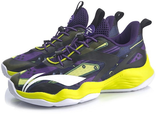 (Youth) Li-Ning Mid Top Basketball Shoes 'Court Star Purple Gold' YKBQ014-3 Lookbook (Youth) Li-Ning Mid Top Basketball Shoes 'Court Star Purple Gold' YKBQ014-3