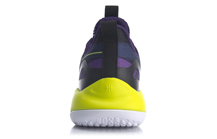 Details for (Youth) Li-Ning Mid Top Basketball Shoes 'Court Star Purple Gold' YKBQ014-3