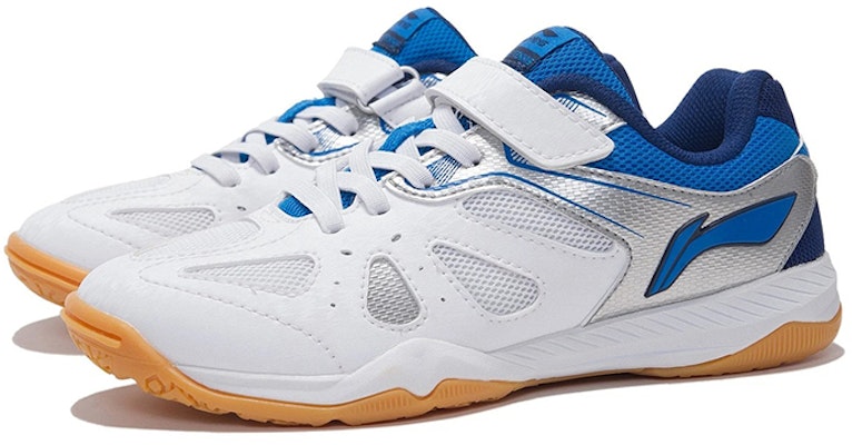 (Youth) Li-Ning Originals Table Tennis Shoes 'White Blue' APTP008-2 Lookbook (Youth) Li-Ning Originals Table Tennis Shoes 'White Blue' APTP008-2