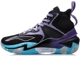 (Youth) Li-Ning Pioneer Power High-top Basketball Shoes 'Black Purple' YKBR022-3 (Youth) Li-Ning Pioneer Power High-top Basketball Shoes 'Black Purple' YKBR022-3