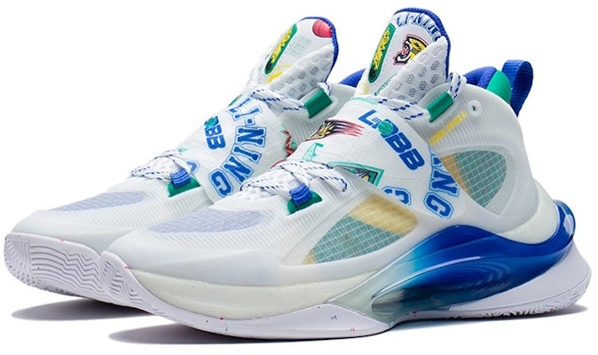 (Youth) Li-Ning Pioneer Premium 2.0 'White Blue' YKBS014-3 Lookbook (Youth) Li-Ning Pioneer Premium 2.0 'White Blue' YKBS014-3