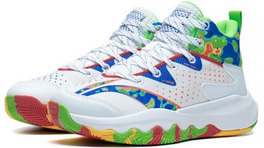 (JR) 李寧パイオニア3.0 白青赤 YKBT006-5 Lookbook (JR) 李寧パイオニア3.0 白青赤 YKBT006-5