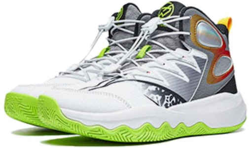 (JR) Li-Ning Pioneer Primary 3.0 V2 'Putih Kelabu Hijau' YKBT074-5 Lookbook (JR) Li-Ning Pioneer Primary 3.0 V2 'Putih Kelabu Hijau' YKBT074-5