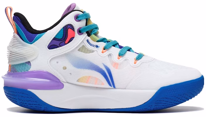 (Youth) Li-Ning Pioneer Team 3.0 'White Blue Purple' YKBT026-5 Order (Youth) Li-Ning Pioneer Team 3.0 'White Blue Purple' YKBT026-5