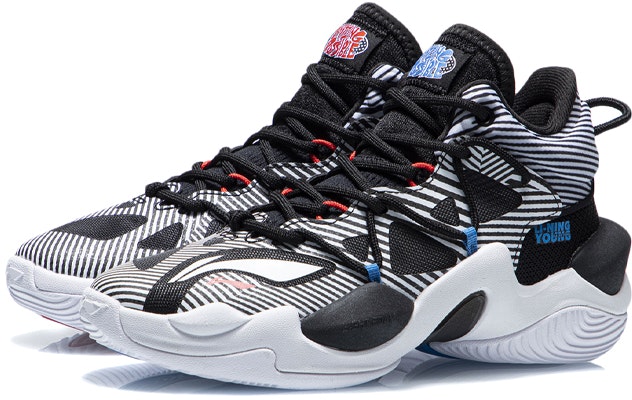 (Youth) Li-Ning Power 6 'Black Grey' YKBR036-5 Lookbook (Youth) Li-Ning Power 6 'Black Grey' YKBR036-5