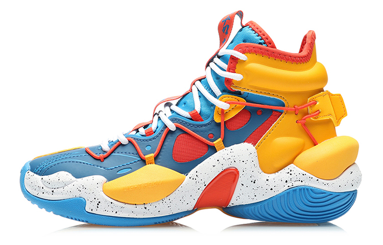 (Youth) Li-Ning Power 6 High 'Blue Yellow' YKBR002-3