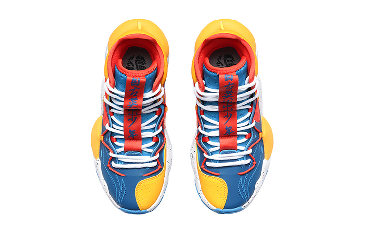 Shop (Youth) Li-Ning Power 6 High 'Blue Yellow' YKBR002-3