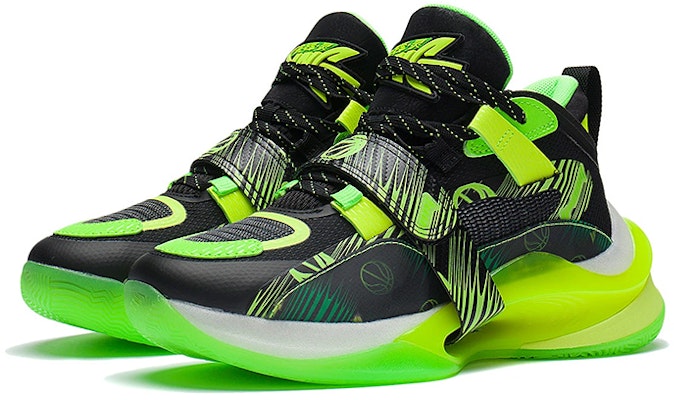 (JR) Li-Ning Premium 2.5 'Hitam Hijau' YKBS048-7 Lookbook (JR) Li-Ning Premium 2.5 'Hitam Hijau' YKBS048-7
