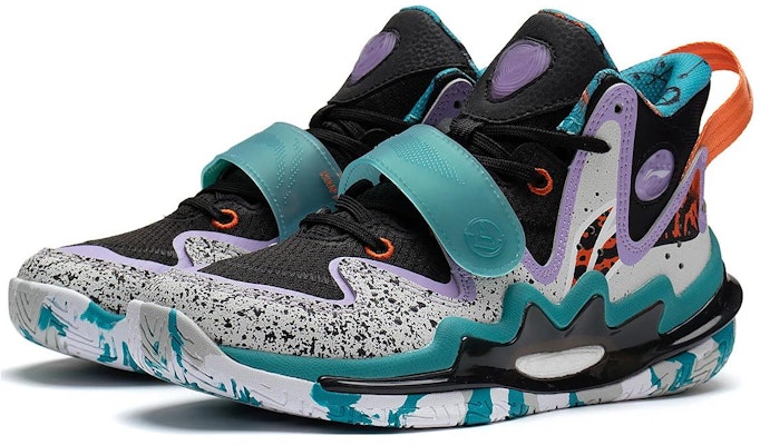 (JR) Li-Ning Premium 3 'Kelabu Hijau Biru' YKBT002-1 Lookbook (JR) Li-Ning Premium 3 'Kelabu Hijau Biru' YKBT002-1