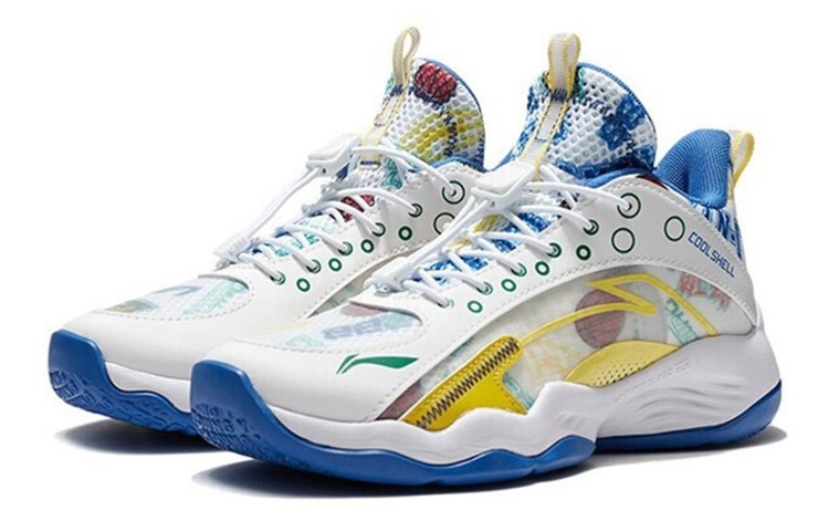 Lookbook (JR) Li-Ning Primary 2.5 'Putih Biru Kuning' YKBS018-3