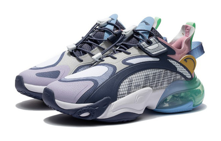 Lookbook (Youth) Li-Ning Round Air Dimension Half-Palm Air Cushion Low 'Twilight Blue' YKCS004-2