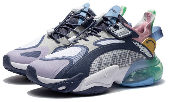 (Youth) Li-Ning Round Air Dimension Half-Palm Air Cushion Low 'Twilight Blue' YKCS004-2 Lookbook (Youth) Li-Ning Round Air Dimension Half-Palm Air Cushion Low 'Twilight Blue' YKCS004-2