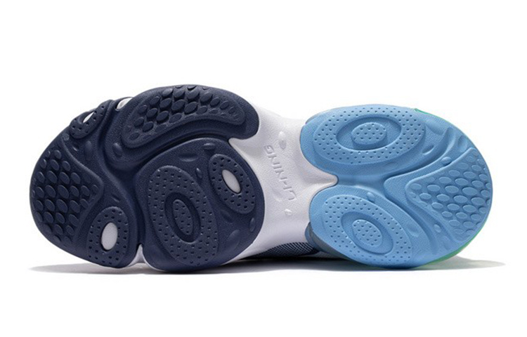 Shop (Youth) Li-Ning Round Air Dimension Half-Palm Air Cushion Low 'Twilight Blue' YKCS004-2