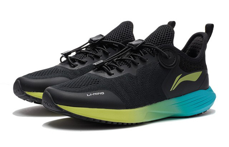 (Youth) Li-Ning Running Series Low 'Black Green' 圖 2
