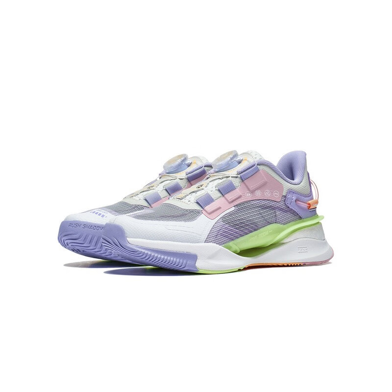 Lookbook (JR) Li-Ning Rush Shadow 'Blanco Estándar y Púrpura Niebla Ligera' YKCT052-2