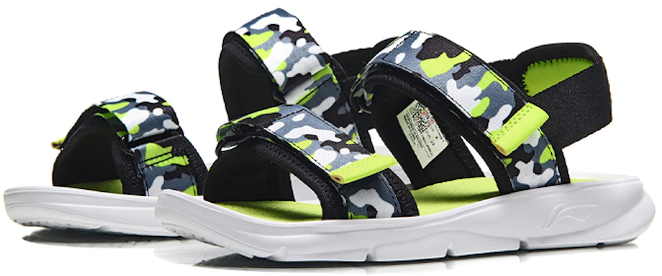 (Youth) Li-Ning Sandal 'Black Green Camo' YKUN002-1 Lookbook (Youth) Li-Ning Sandal 'Black Green Camo' YKUN002-1