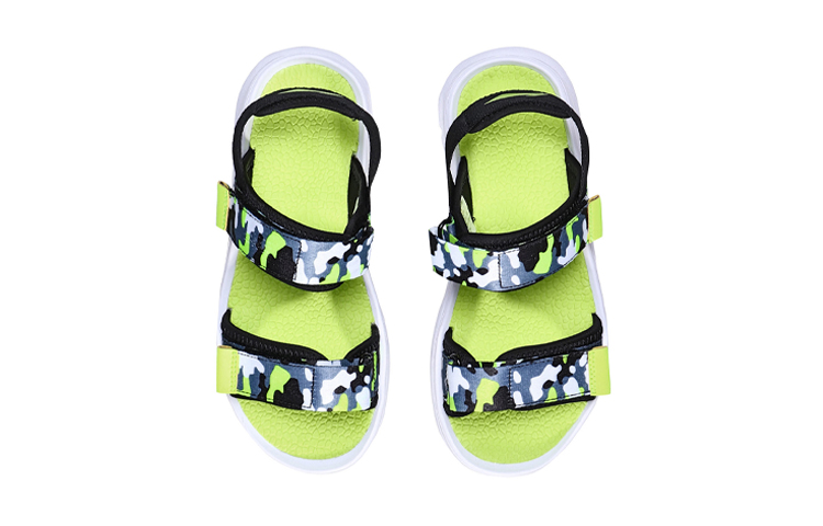 Shop (Youth) Li-Ning Sandal 'Black Green Camo' YKUN002-1