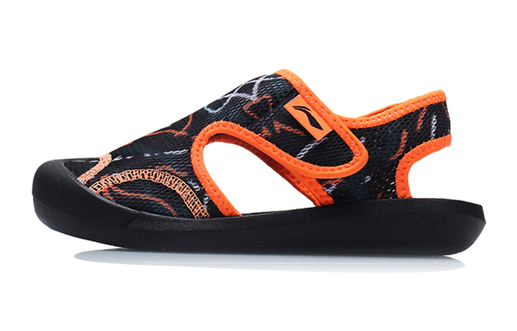 (Youth) Li-Ning Sandal 'Black Orange Velcro' YKUP006-3