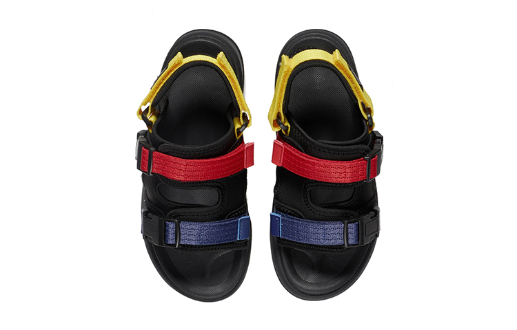 Shop (Youth) Li-Ning Sandal 'Black Red Fashion' YKUS034-5