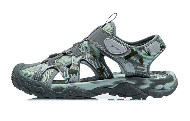 (Youth) Li-Ning Sandals 'Camo Foam Green' YKUR012-1