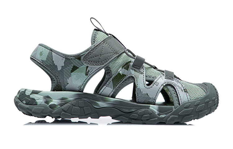 Order (Youth) Li-Ning Sandals 'Camo Foam Green' YKUR012-1