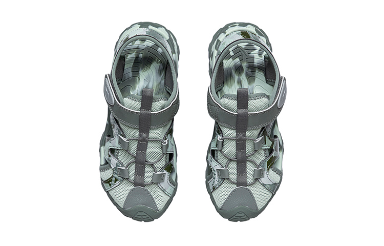 Shop (Youth) Li-Ning Sandals 'Camo Foam Green' YKUR012-1