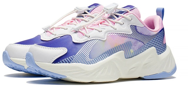 大童 LiNing李寧 暗夜精靈 2.0 耐磨休閒運動鞋 白藍粉 Lookbook 大童 LiNing李寧 暗夜精靈 2.0 耐磨休閒運動鞋 白藍粉