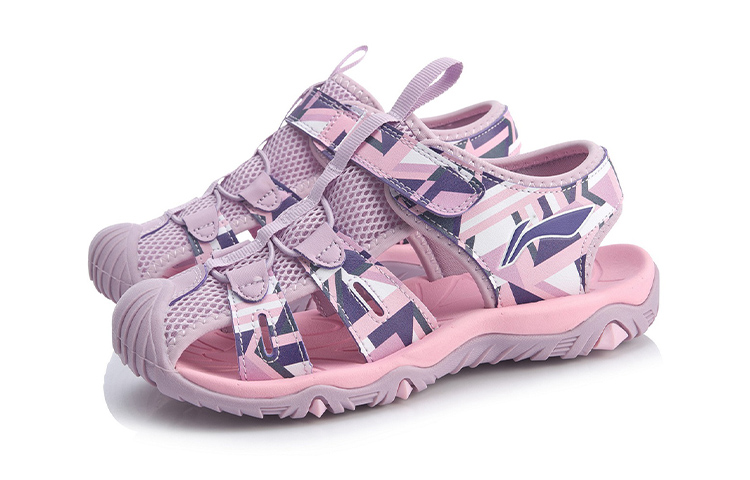 Lookbook (JR) Sandales Li-Ning Simples ''Orchidée Papillon Violet'' YKUQ012-2