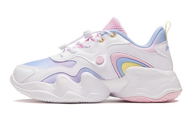 (Youth) Li-Ning Sneaker 'White Pink' YKCS126-2