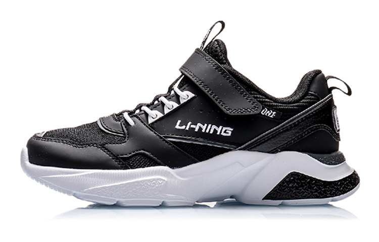 (Youth) Li-Ning Sneakers 'Black Shock-Absorbing Breathable' YKCQ008-5
