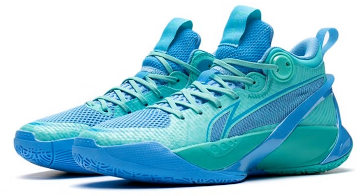 (Youth) Li-Ning Sonic 10 V1 Mid 'Green Blue' YKBS022-3 Lookbook (Youth) Li-Ning Sonic 10 V1 Mid 'Green Blue' YKBS022-3