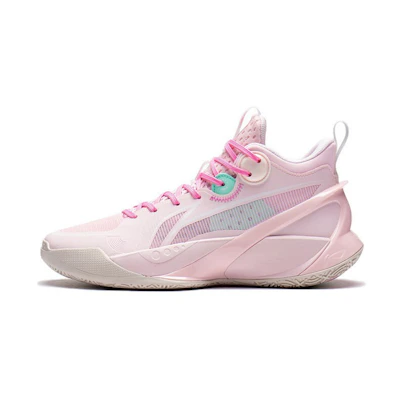 (Youth) Li-Ning Sonic 10 V1 Mid 'Pink Green'