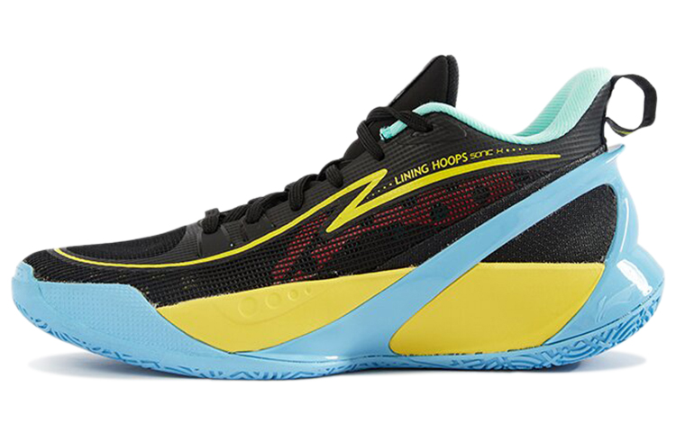 (Youth) Li-Ning Sonic 10 V2 Low 'Black Yellow Blue' ABPS033-6