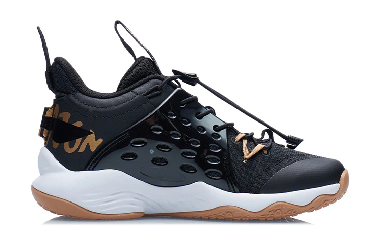 Order 大童 LiNing李寧 音速7 減震防滑 中幫 籃球鞋 黑色