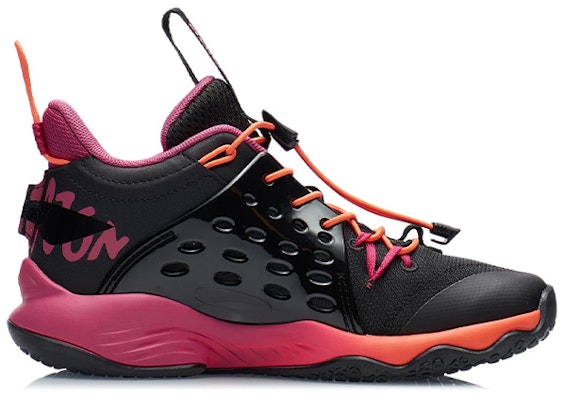 (Youth) Li-Ning Sonic 7 'Black Red Pink' YKBR026-9 Order (Youth) Li-Ning Sonic 7 'Black Red Pink' YKBR026-9