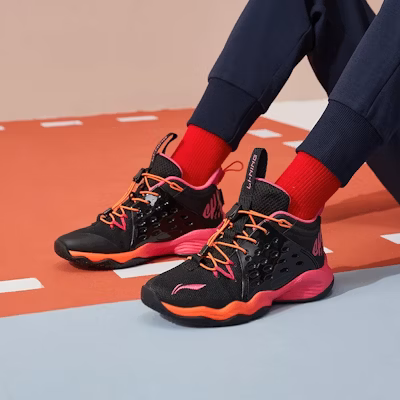(JR) Li-Ning Sonic 7 'Hitam Merah Jambu' YKBR026-9 Shop (JR) Li-Ning Sonic 7 'Hitam Merah Jambu' YKBR026-9